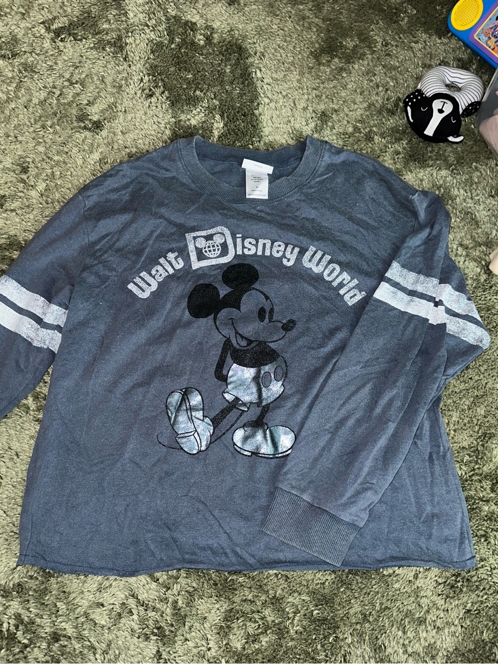 Disney Long Sleeve Mickey Tee - Slate Blue